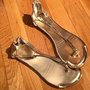 Mossimo gold sandals